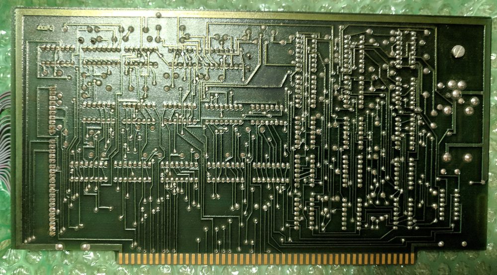 MITS 88-DCDD controller board one, solder side.
